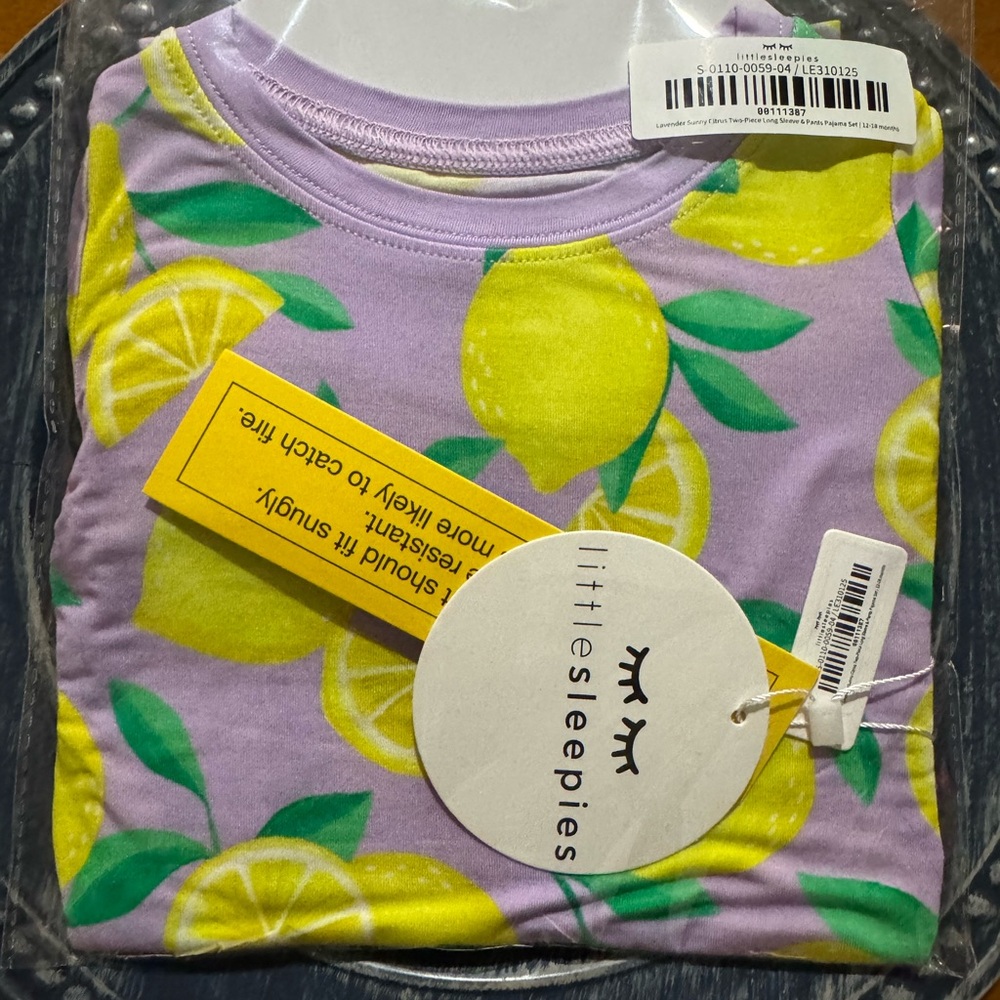 Little Sleepies Sunny Citrus Print